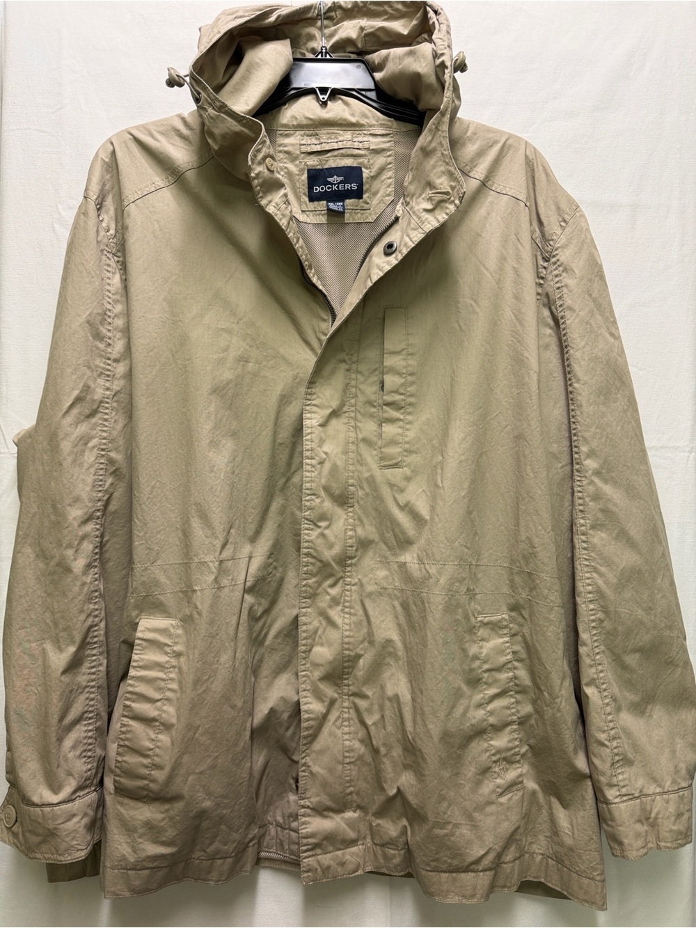 Dockers Men's Hooded Lightweight Jacket - Tan